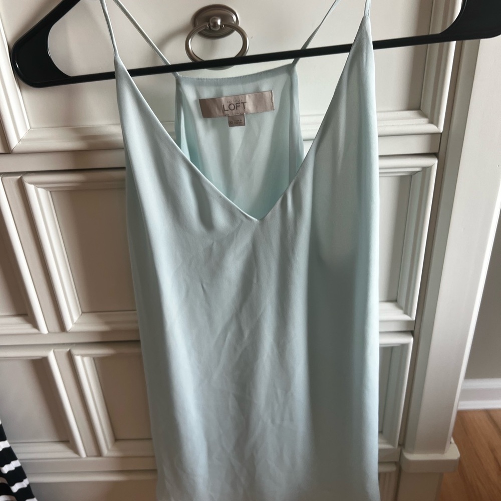 LOFT Soft Blue V-Neck Cami